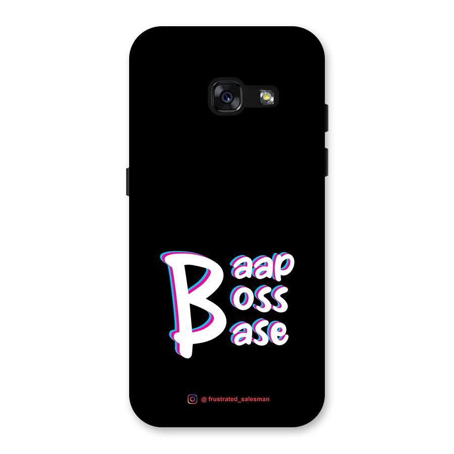 Baap Boss Base Black Back Case for Galaxy A3 (2017)
