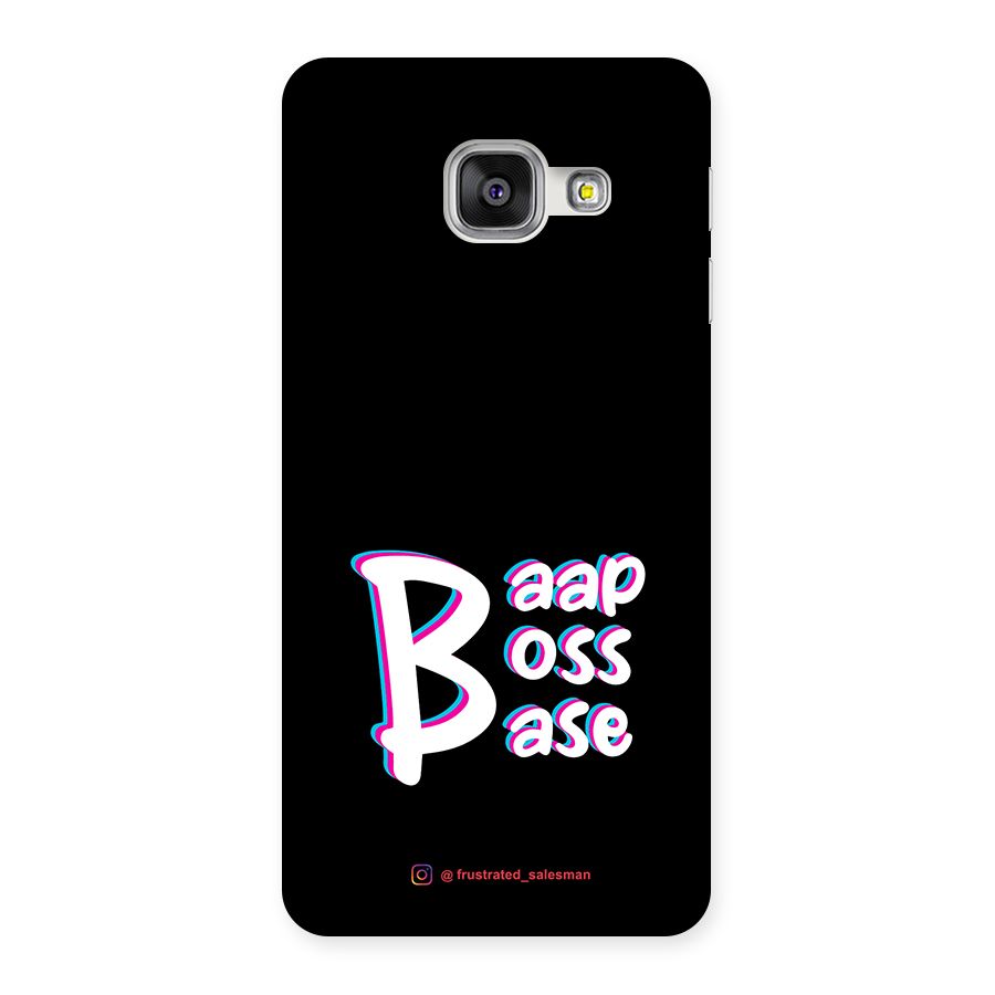 Baap Boss Base Black Back Case for Galaxy A3 2016