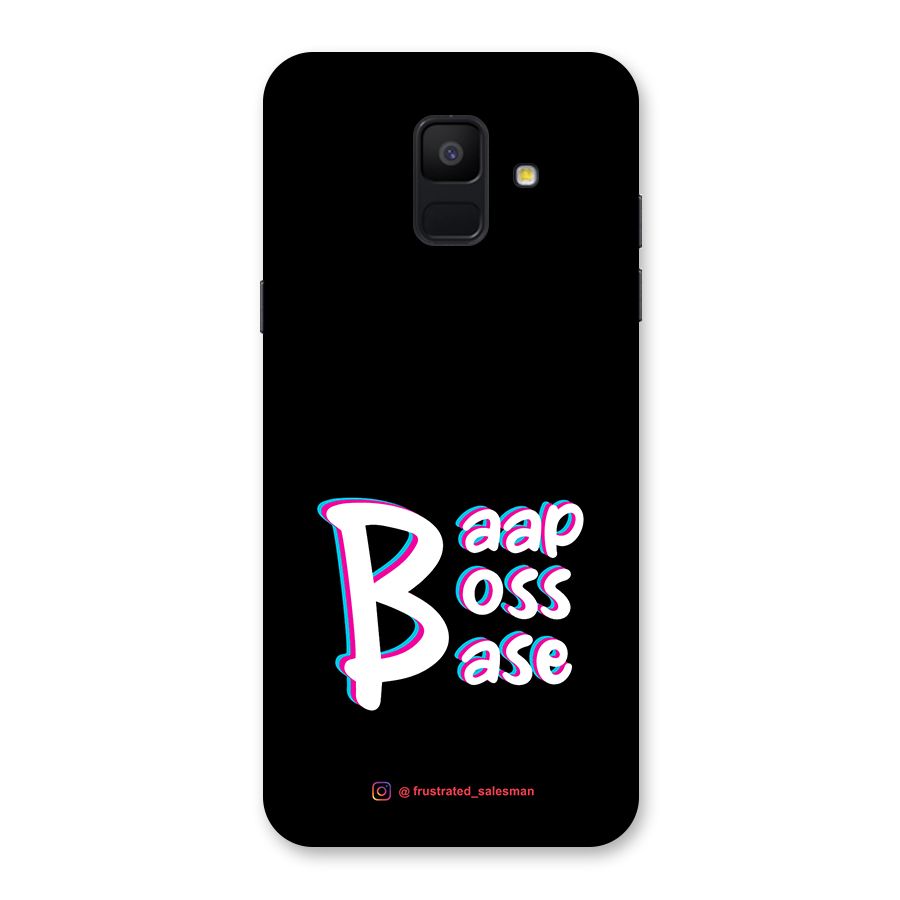 Baap Boss Base Black Back Case for Galaxy A6 (2018)