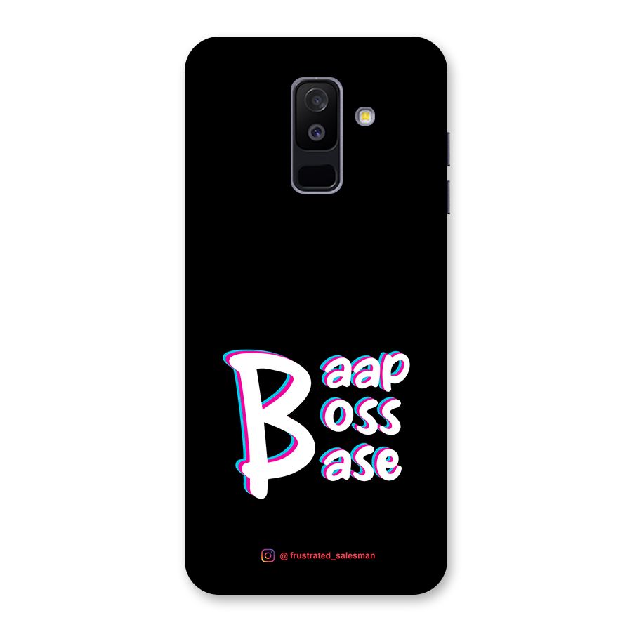 Baap Boss Base Black Back Case for Galaxy A6 Plus