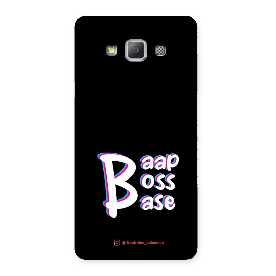 Baap Boss Base Black Back Case for Galaxy A7