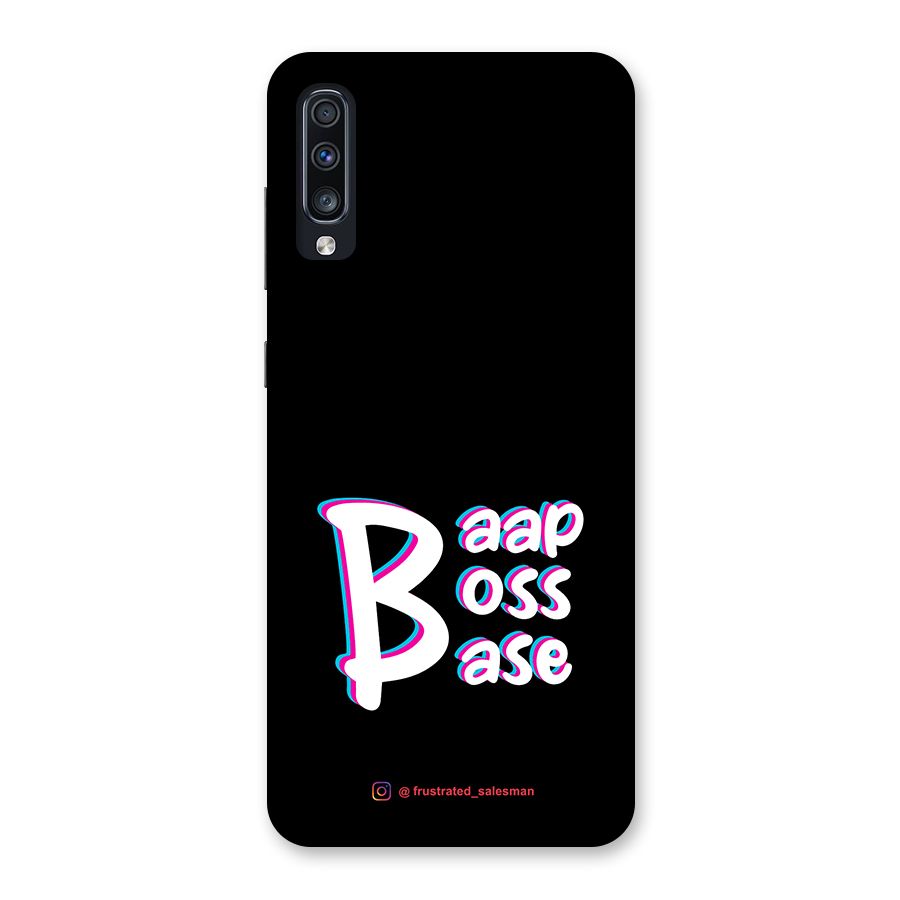 Baap Boss Base Black Back Case for Galaxy A70