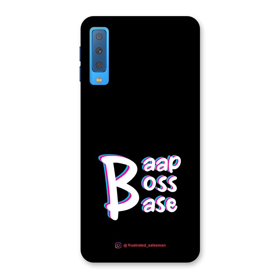 Baap Boss Base Black Back Case for Galaxy A7 (2018)