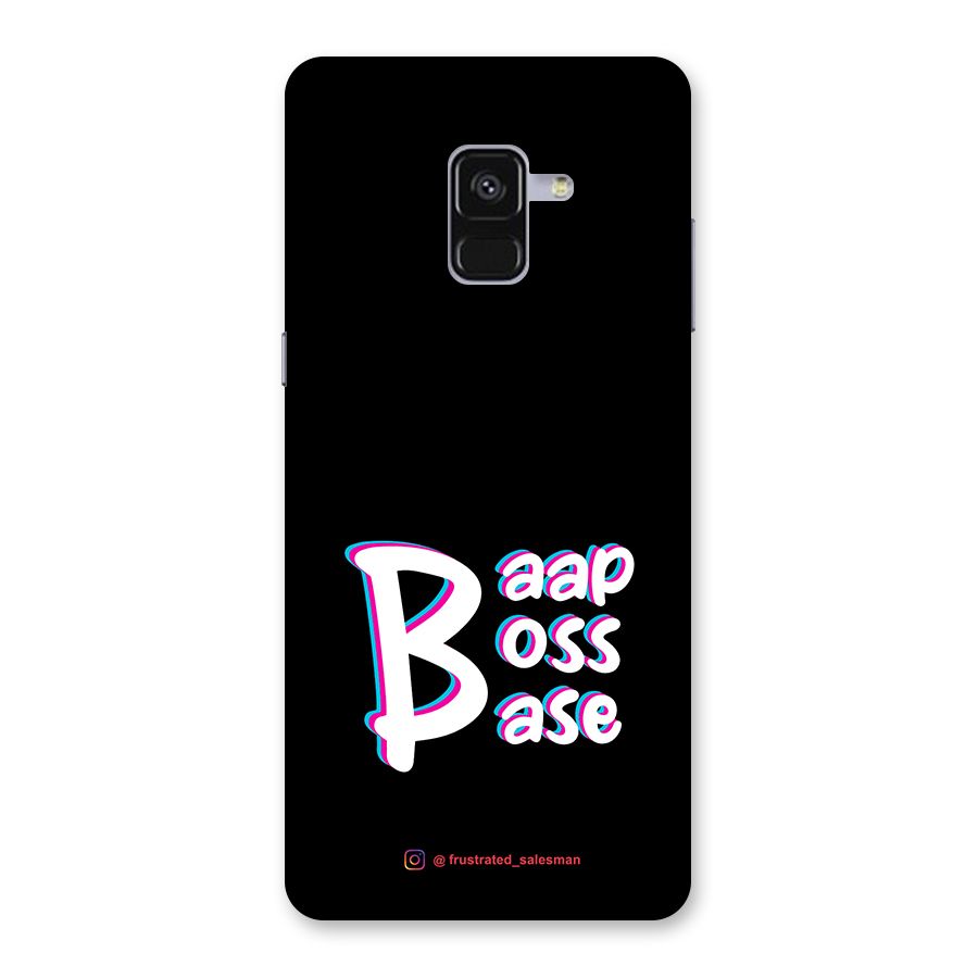 Baap Boss Base Black Back Case for Galaxy A8 Plus