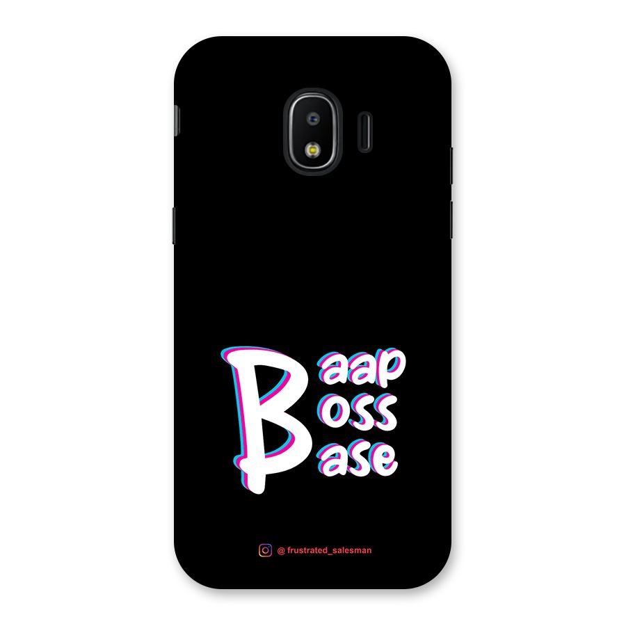 Baap Boss Base Black Back Case for Galaxy J2 Pro 2018