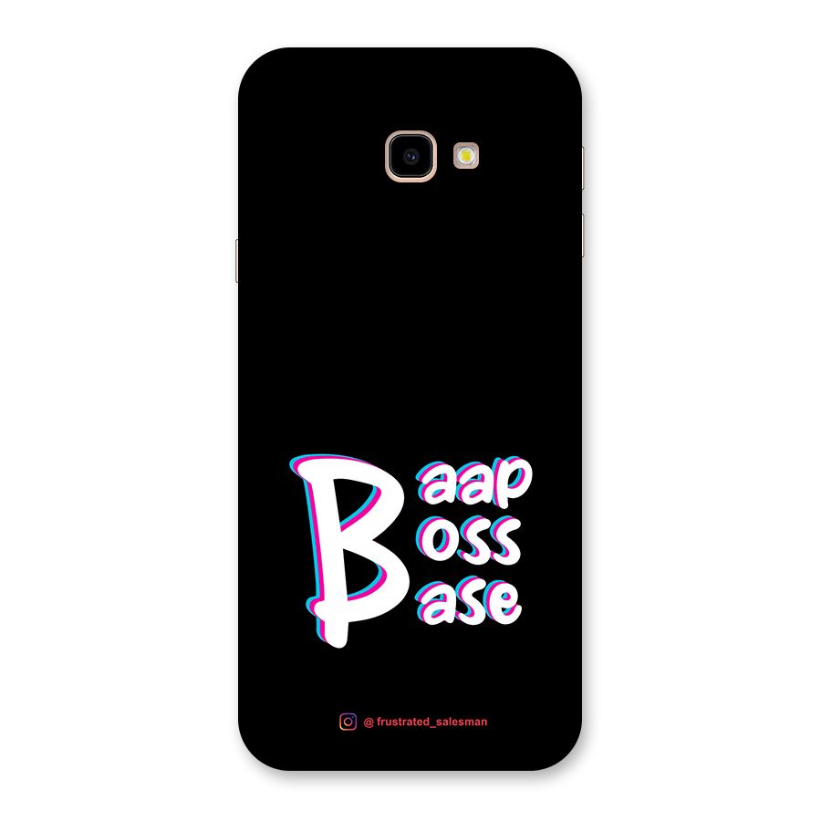 Baap Boss Base Black Back Case for Galaxy J4 Plus