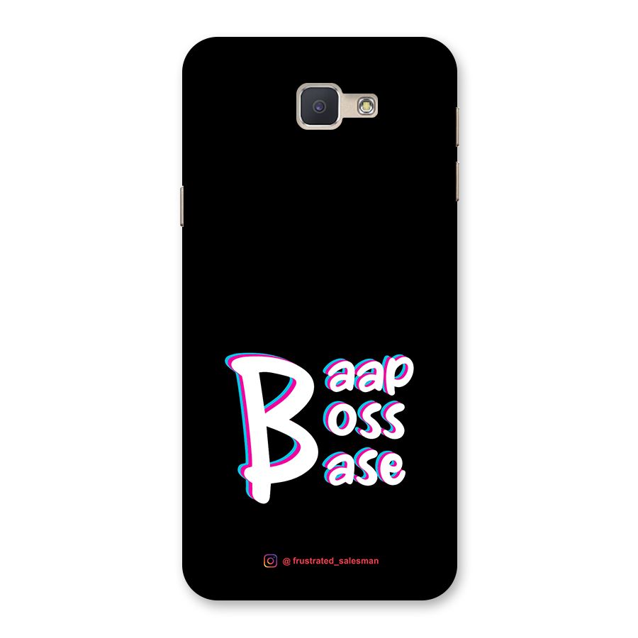 Baap Boss Base Black Back Case for Galaxy J5 Prime
