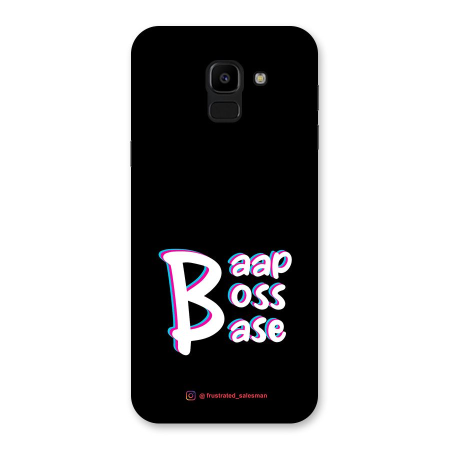 Baap Boss Base Black Back Case for Galaxy J6