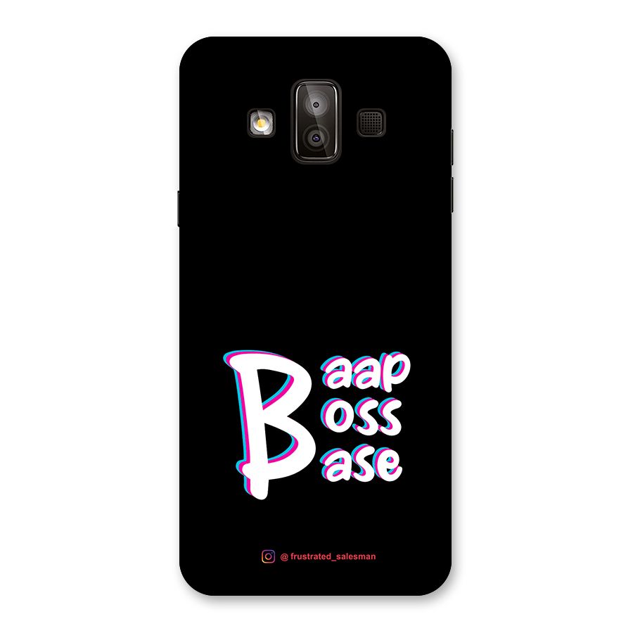 Baap Boss Base Black Back Case for Galaxy J7 Duo
