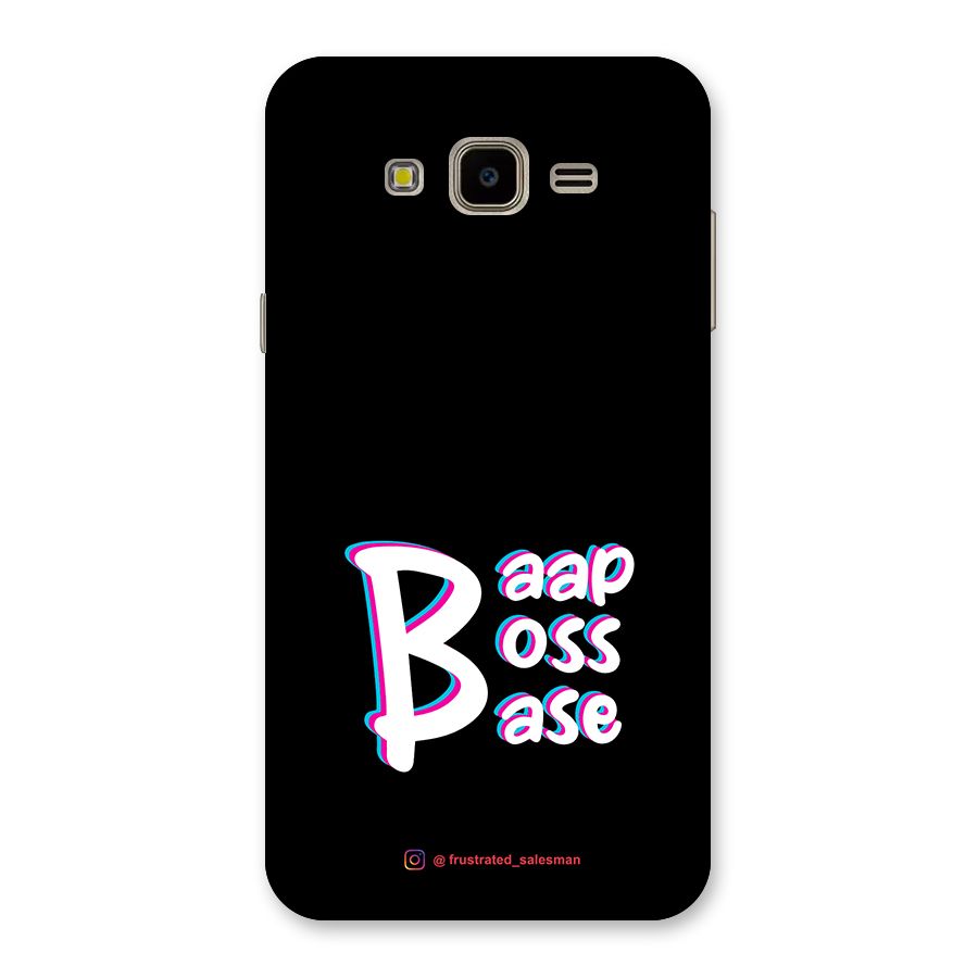 Baap Boss Base Black Back Case for Galaxy J7 Nxt