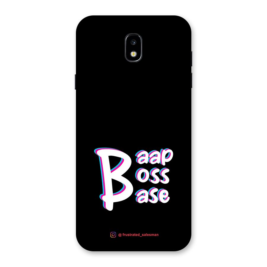 Baap Boss Base Black Back Case for Galaxy J7 Pro