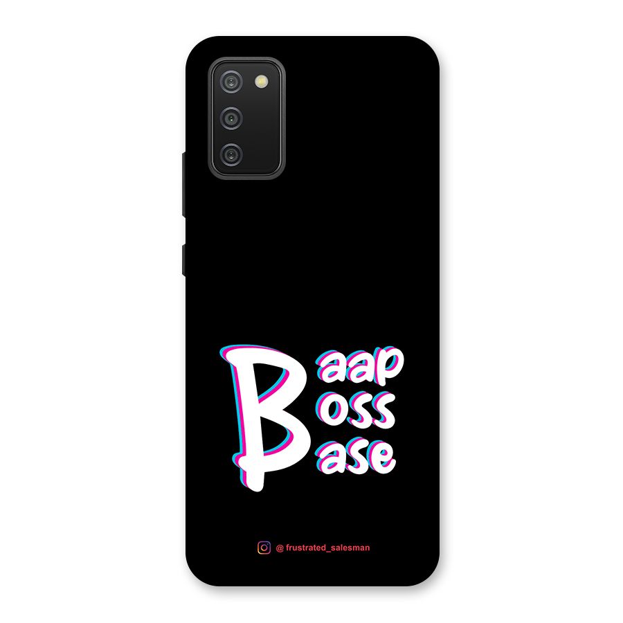 Baap Boss Base Black Back Case for Galaxy M02s