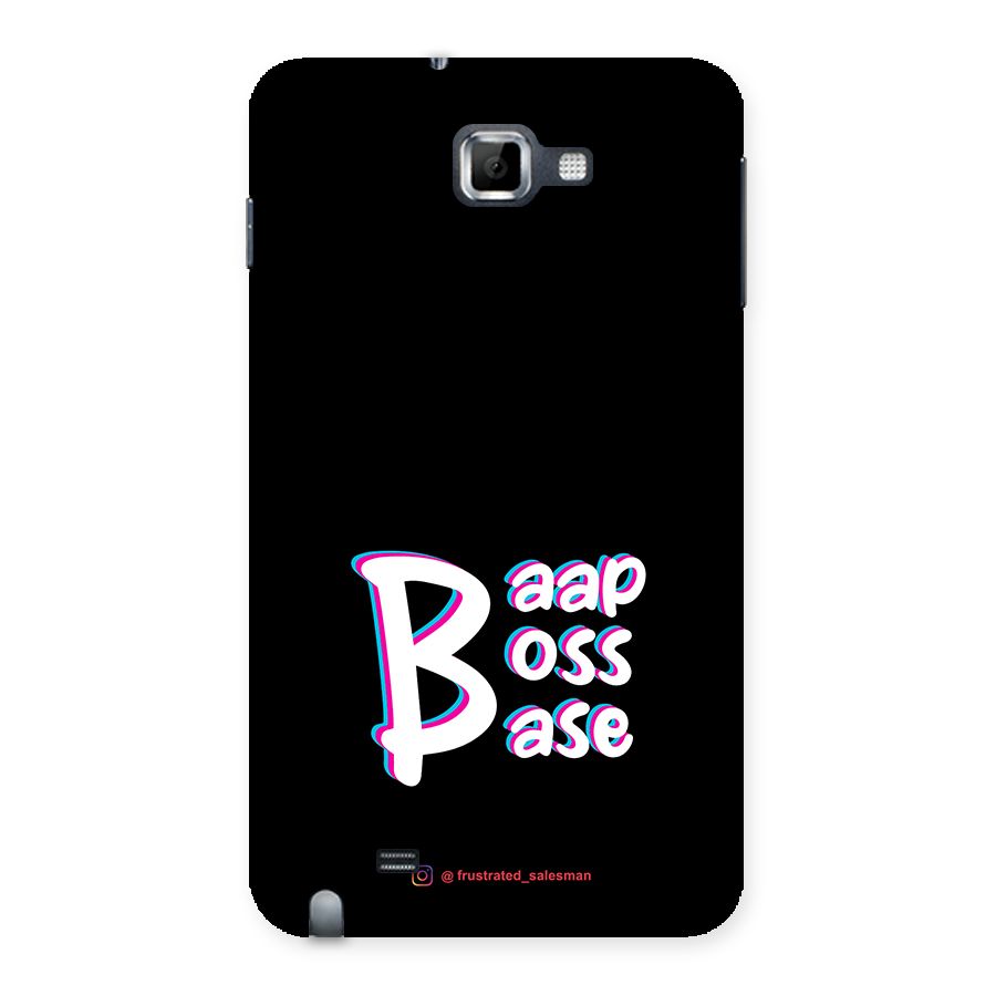 Baap Boss Base Black Back Case for Galaxy Note