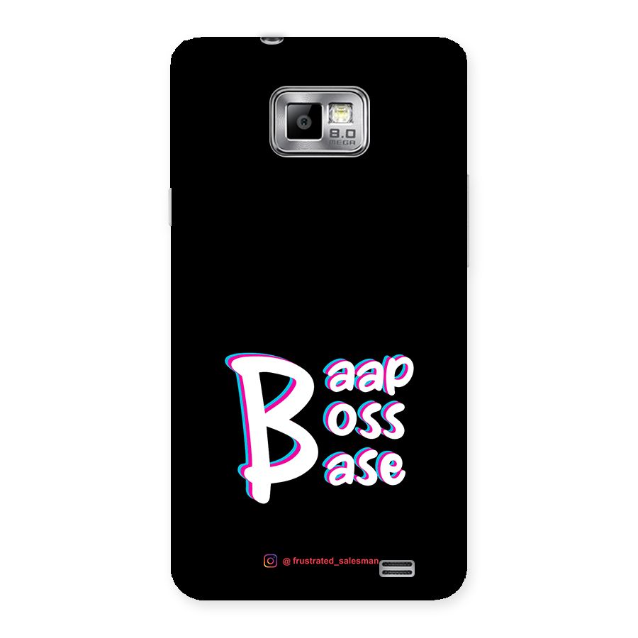 Baap Boss Base Black Back Case for Galaxy S2