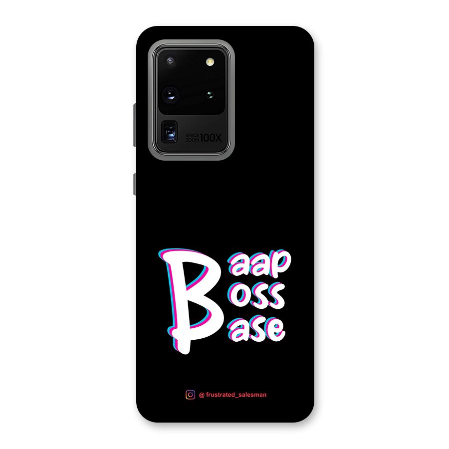 Baap Boss Base Black Back Case for Galaxy S20 Ultra