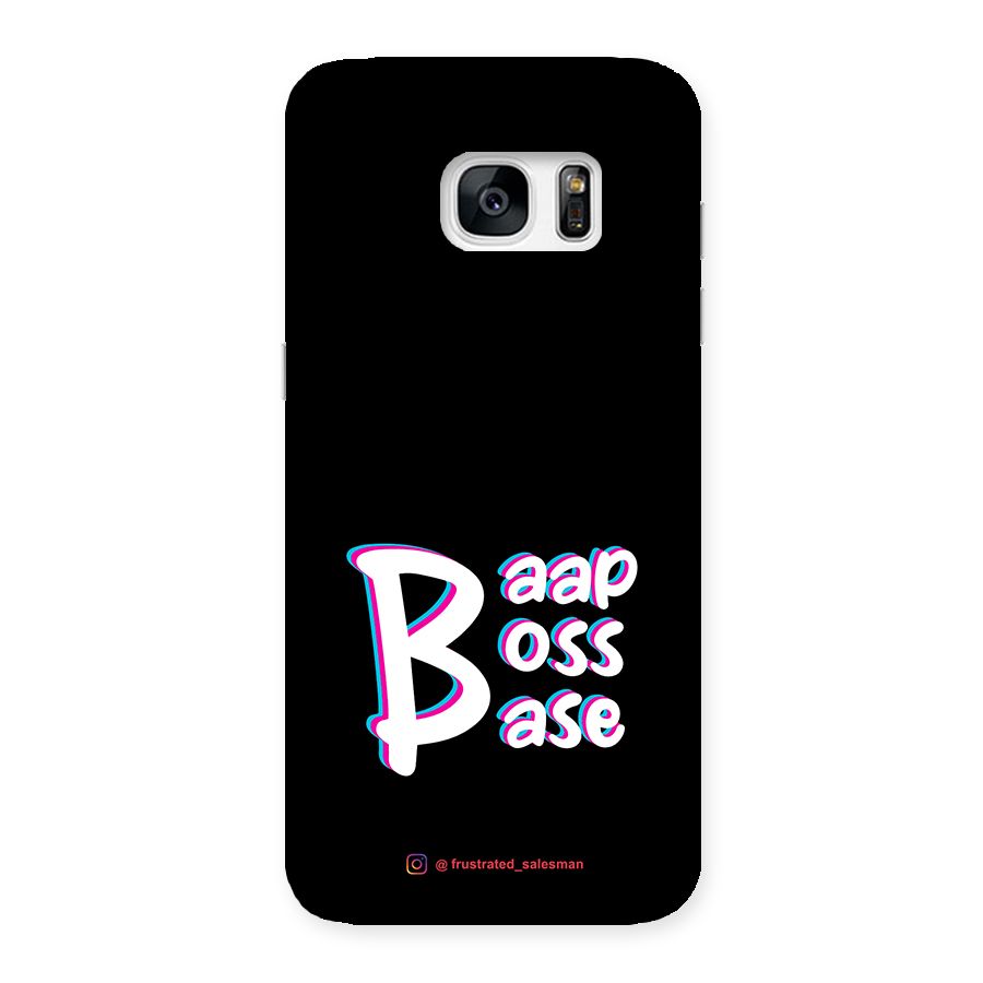Baap Boss Base Black Back Case for Galaxy S7 Edge