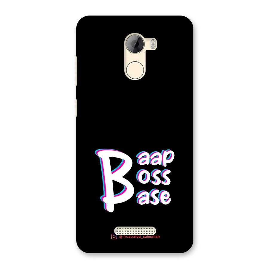 Baap Boss Base Black Back Case for Gionee A1 LIte