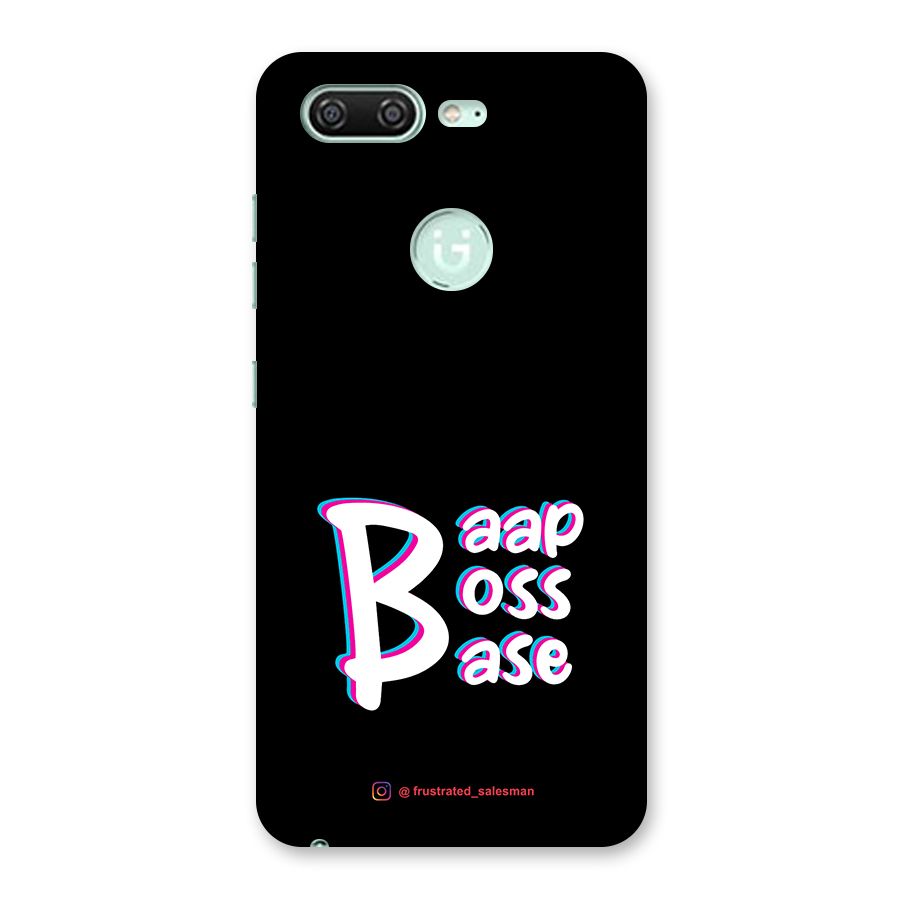 Baap Boss Base Black Back Case for Gionee S10