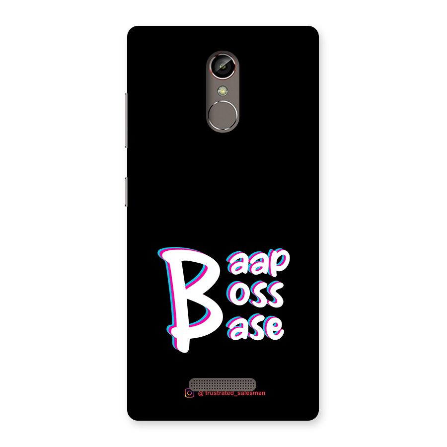 Baap Boss Base Black Back Case for Gionee S6s