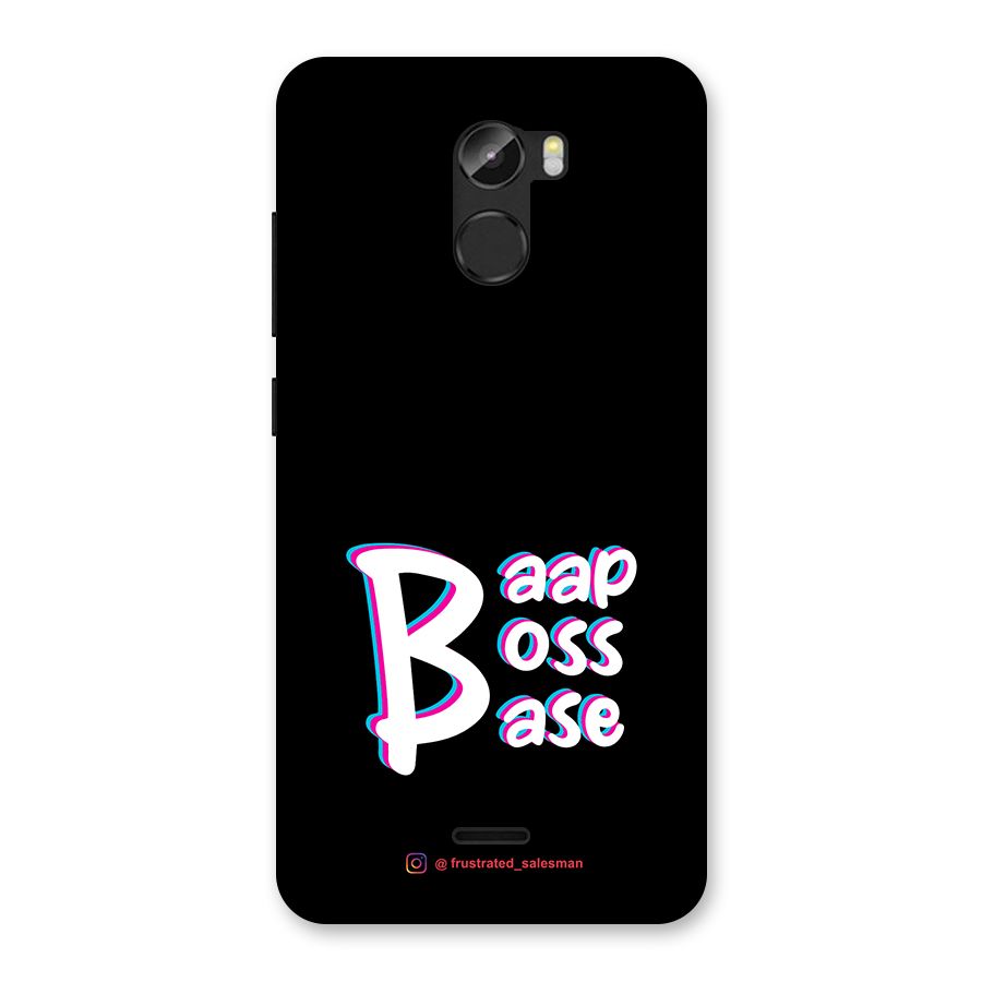 Baap Boss Base Black Back Case for Gionee X1