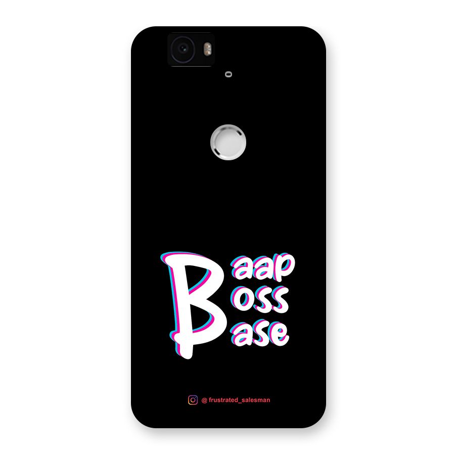 Baap Boss Base Black Back Case for Google Nexus-6P