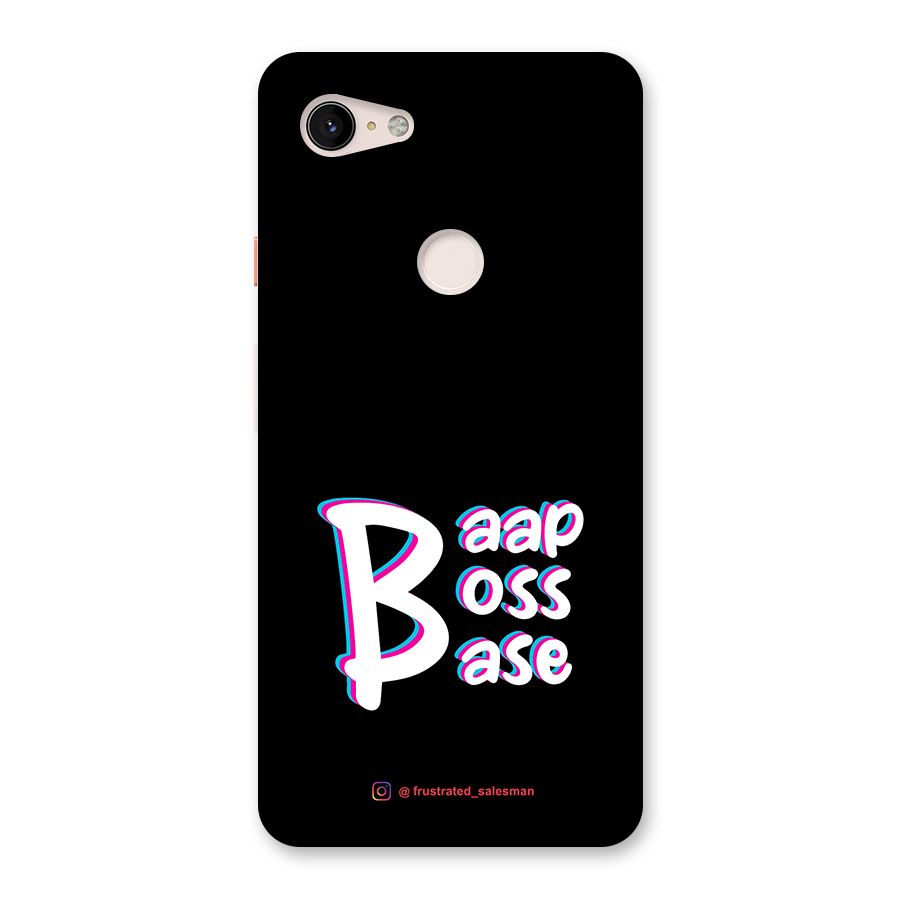 Baap Boss Base Black Back Case for Google Pixel 3 XL