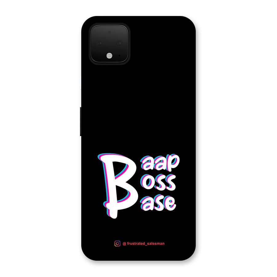 Baap Boss Base Black Back Case for Google Pixel 4 XL