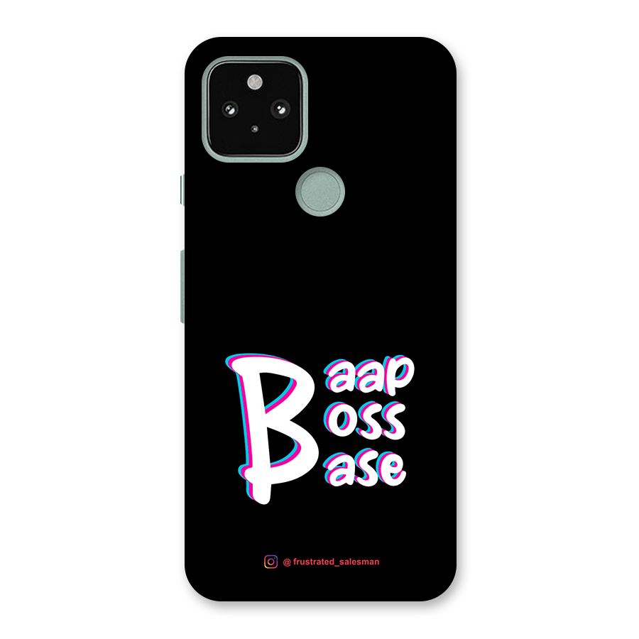 Baap Boss Base Black Back Case for Google Pixel 5