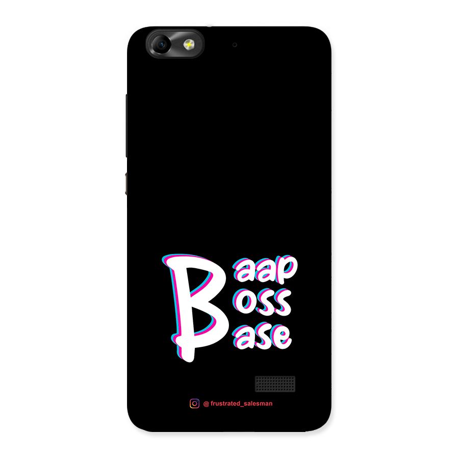 Baap Boss Base Black Back Case for Honor 4C