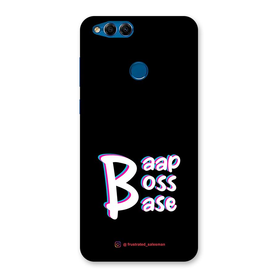 Baap Boss Base Black Back Case for Honor 7X
