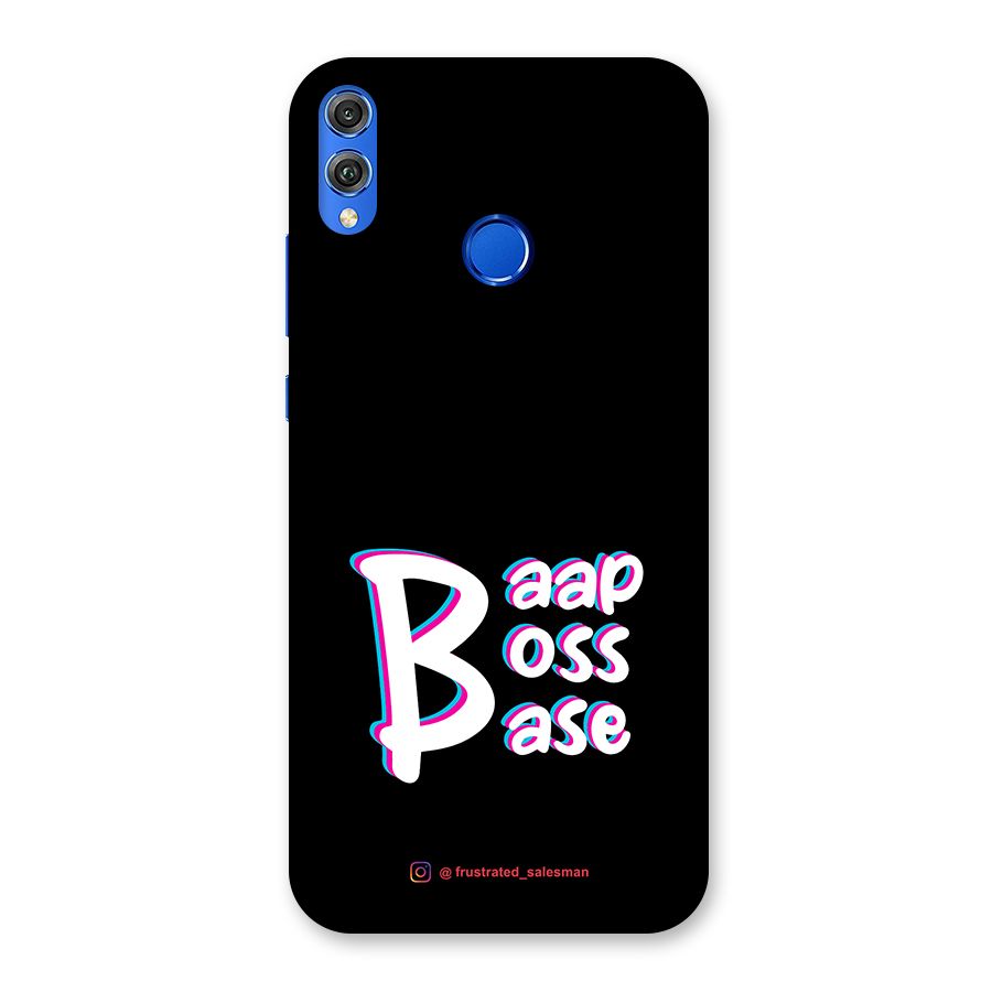 Baap Boss Base Black Back Case for Honor 8X