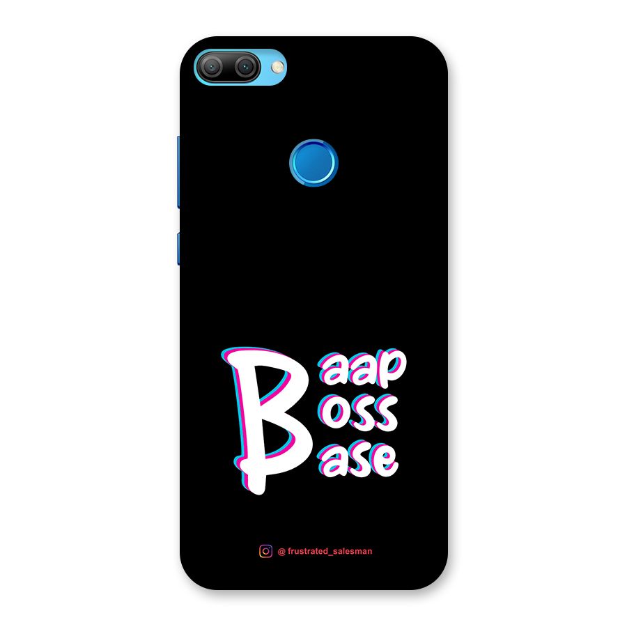 Baap Boss Base Black Back Case for Honor 9N