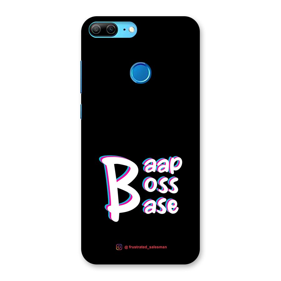 Baap Boss Base Black Back Case for Honor 9 Lite