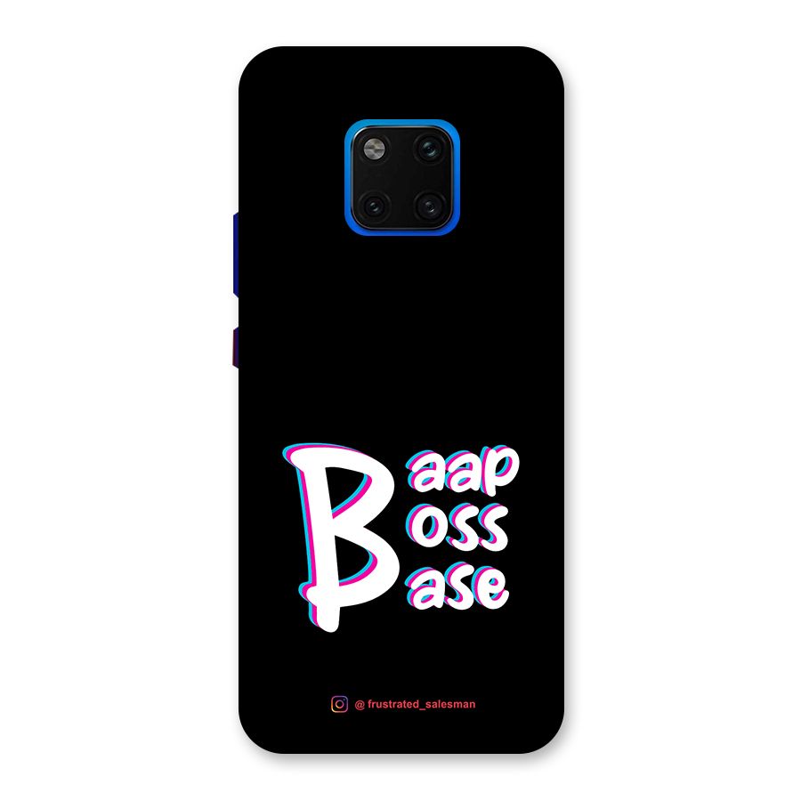 Baap Boss Base Black Back Case for Huawei Mate 20 Pro