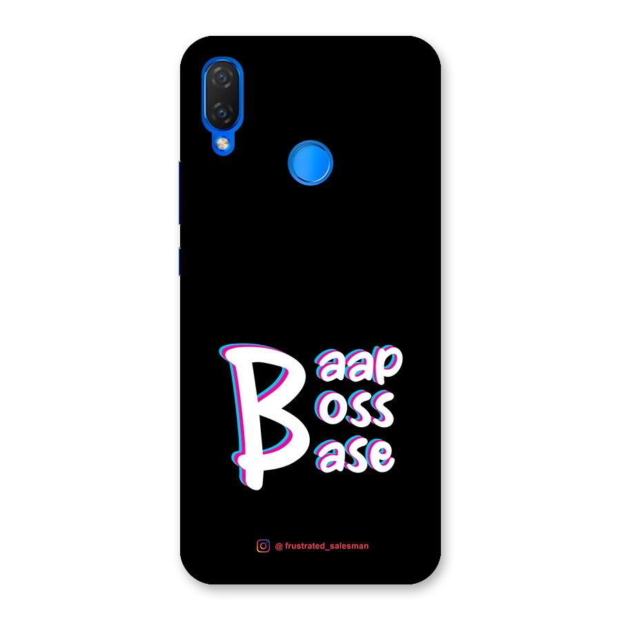 Baap Boss Base Black Back Case for Huawei P Smart+
