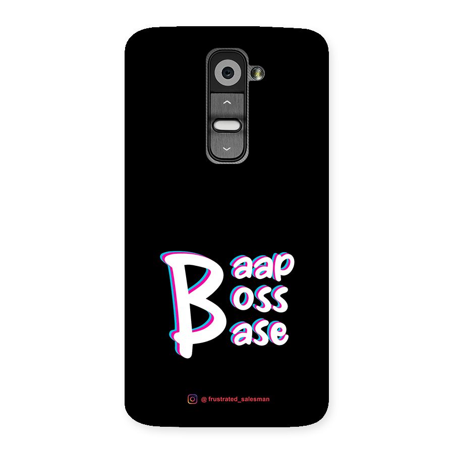 Baap Boss Base Black Back Case for LG G2