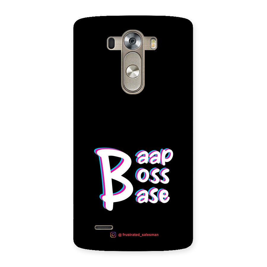 Baap Boss Base Black Back Case for LG G3