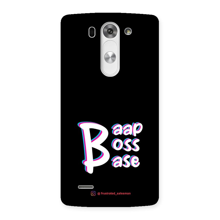 Baap Boss Base Black Back Case for LG G3 Beat