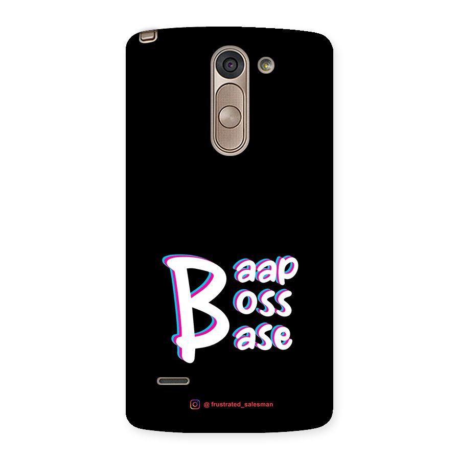 Baap Boss Base Black Back Case for LG G3 Stylus