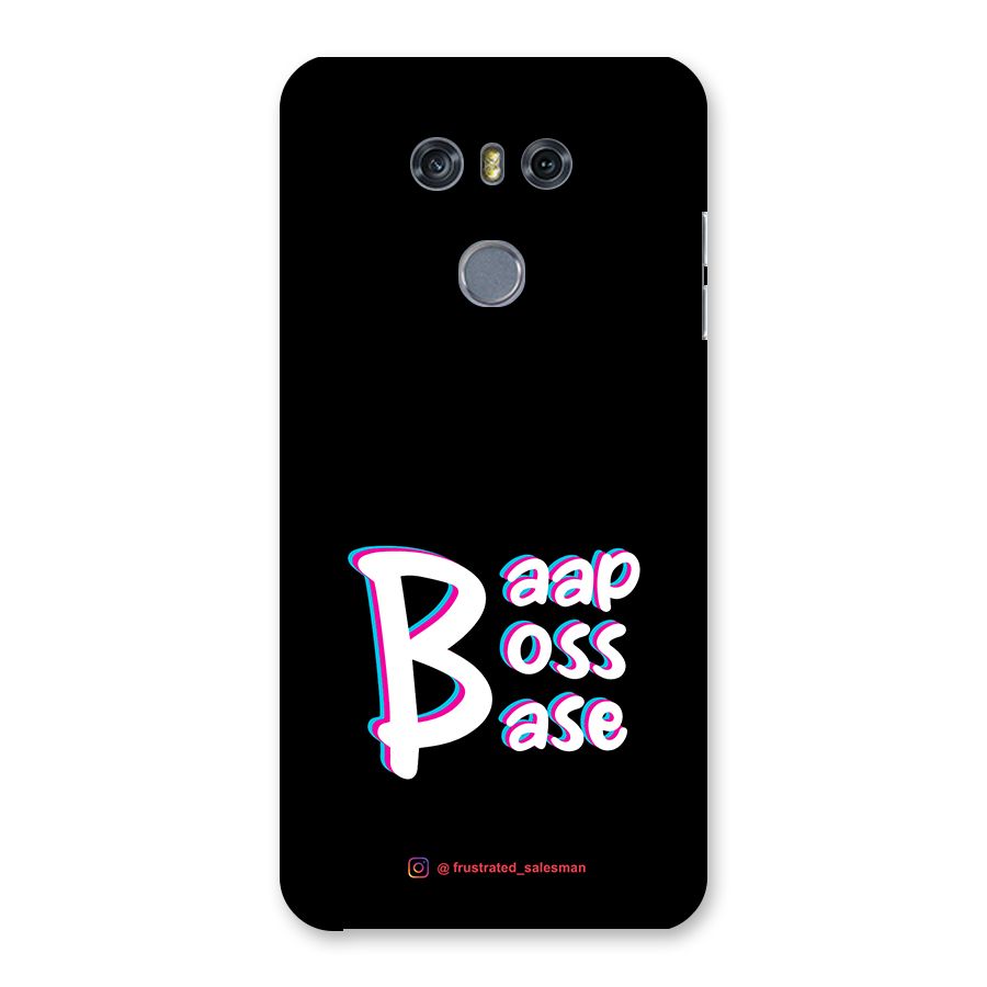 Baap Boss Base Black Back Case for LG G6