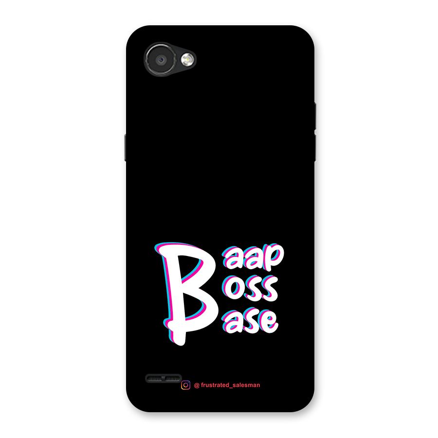 Baap Boss Base Black Back Case for LG Q6