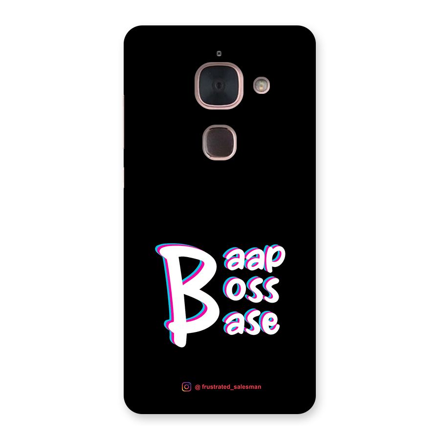 Baap Boss Base Black Back Case for Le Max 2
