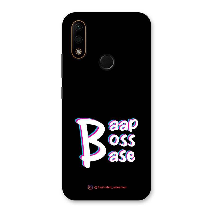 Baap Boss Base Black Back Case for Lenovo A6 Note