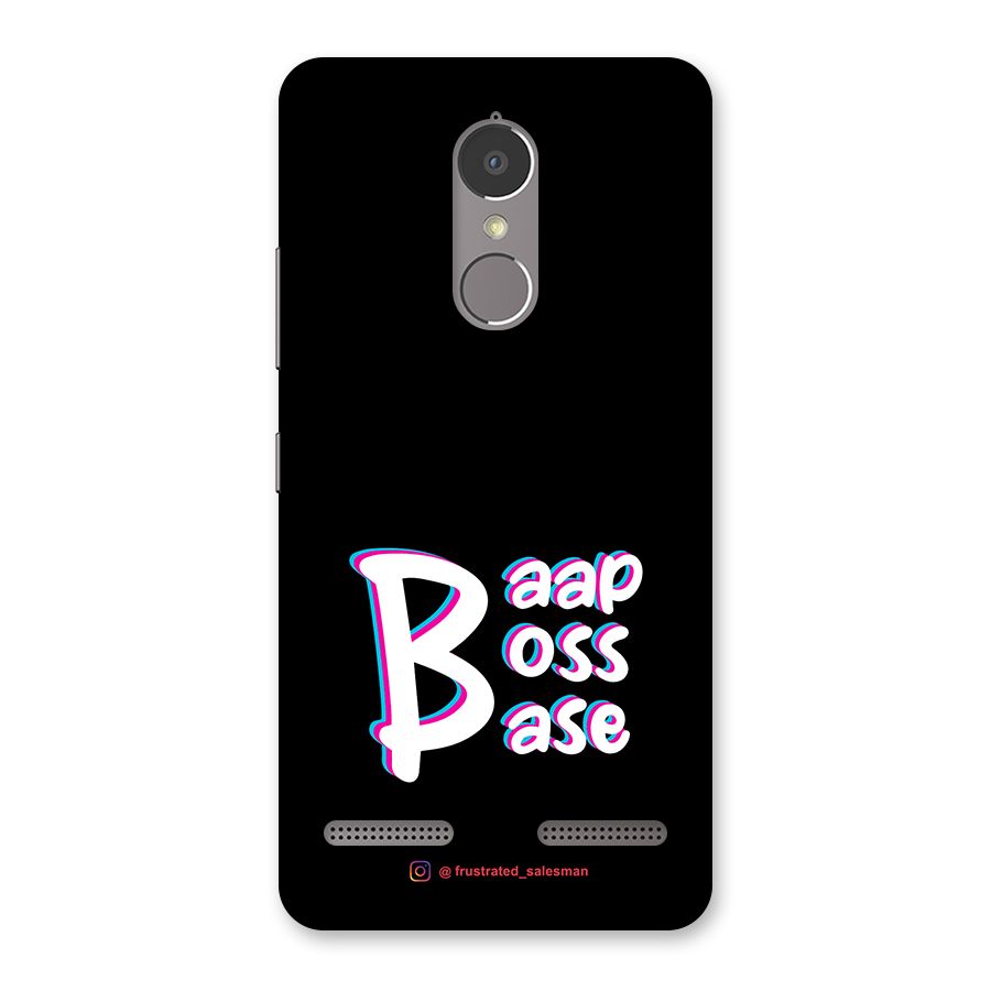 Baap Boss Base Black Back Case for Lenovo K6