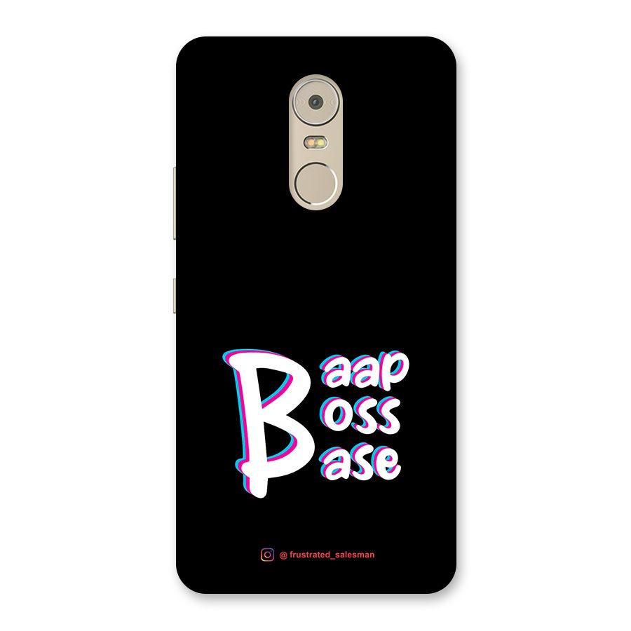 Baap Boss Base Black Back Case for Lenovo K6 Note