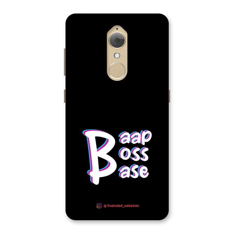 Baap Boss Base Black Back Case for Lenovo K8