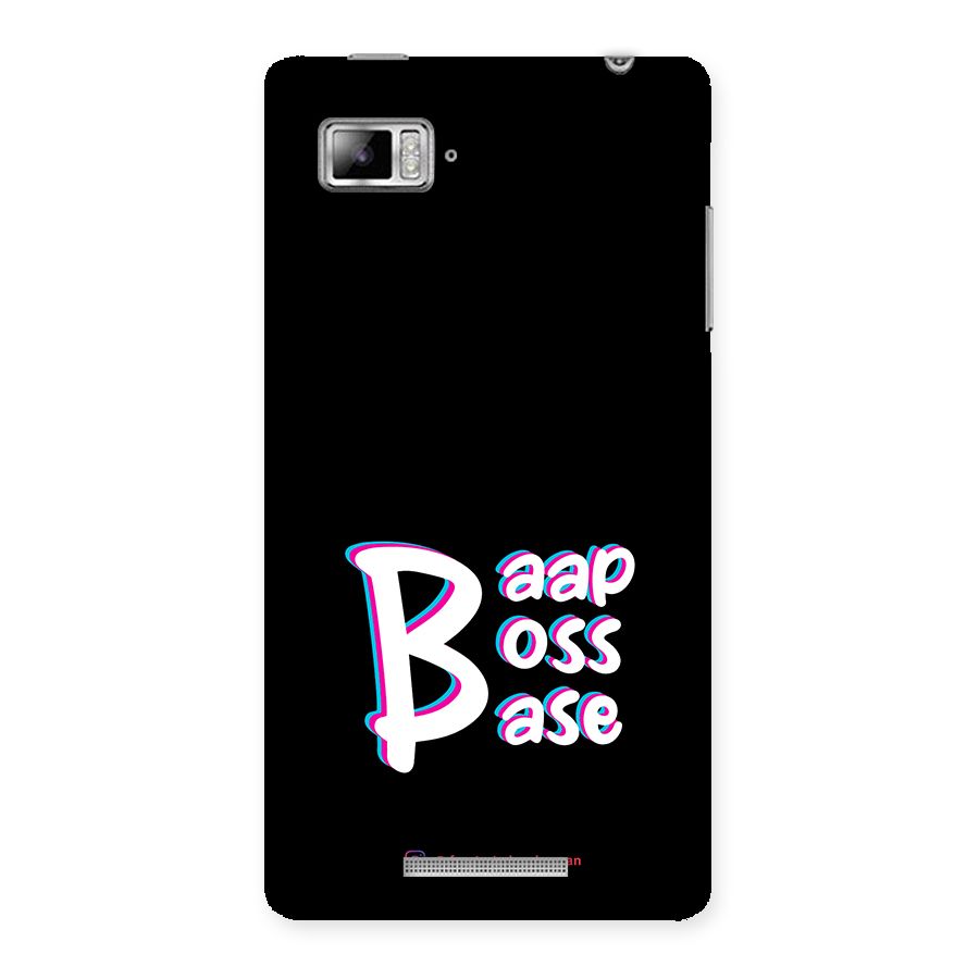 Baap Boss Base Black Back Case for Lenovo Vibe Z K910