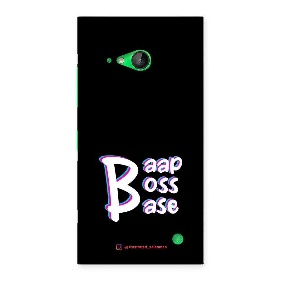 Baap Boss Base Black Back Case for Lumia 730