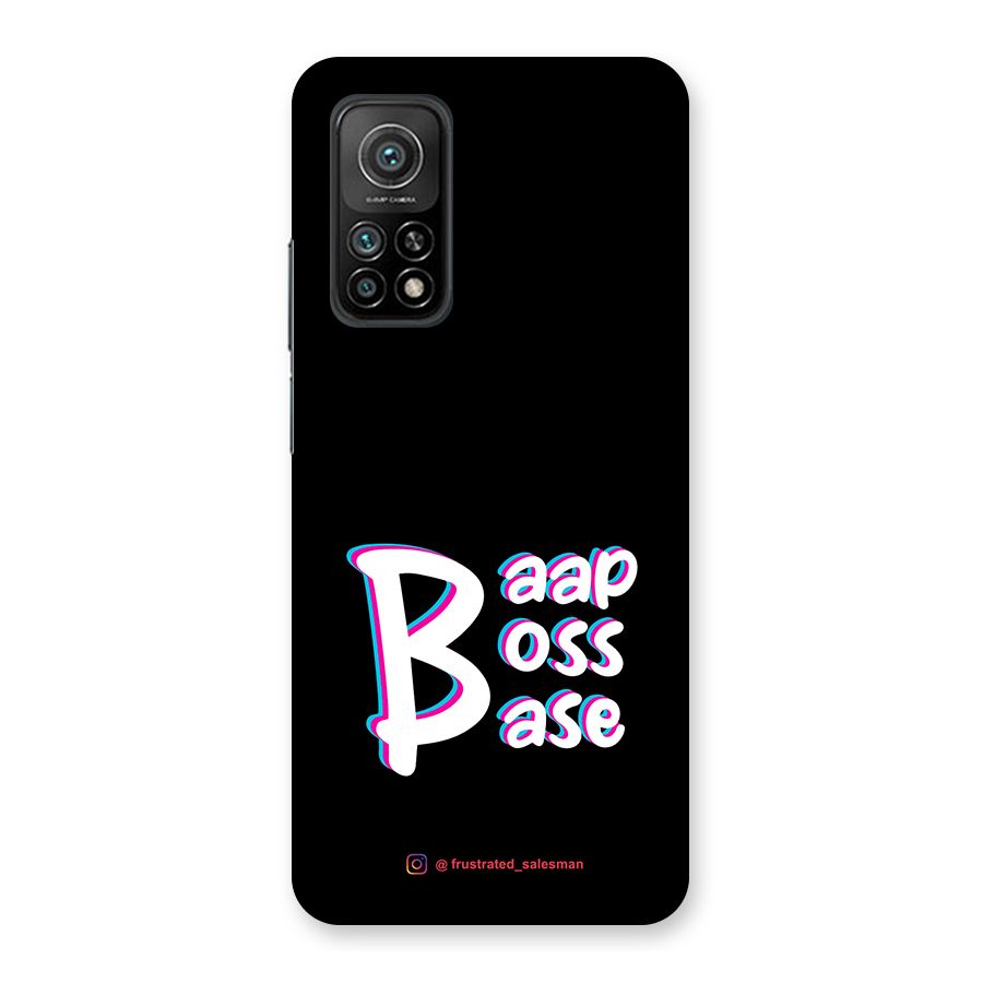 Baap Boss Base Black Back Case for Mi 10T Pro 5G