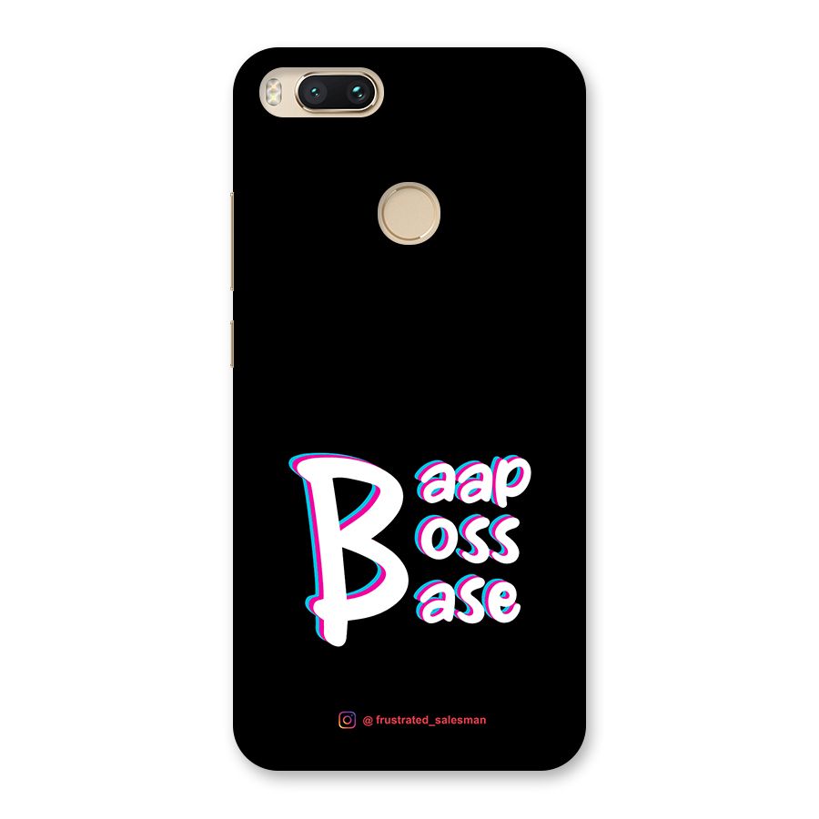 Baap Boss Base Black Back Case for Mi A1